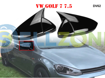 Καλύμματα καθρεπτών Τύπου Batman Sport για VW Golf 7 7.5 - DV62
