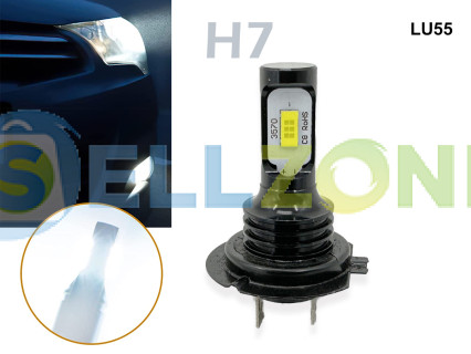 H7 Λαμπτήρες LED αυτοκινήτου 6000k Υψηλής φωτεινότητας αντικραδασμικές - LU55