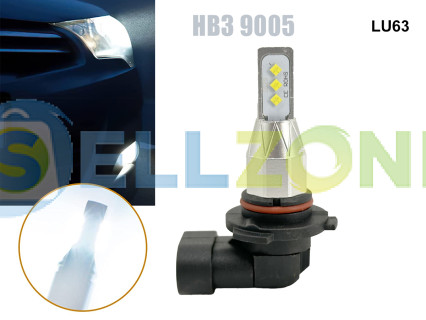 Λαμπτήρες αυτοκινήτου HB3 9005 6000K εξαιρετικά φωτεινοί 6000LM LED - LU63