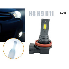 Λαμπτήρες LED H8 H9 H11 12V/24V για αυτοκίνητα, τσιπ COB 6500K 12000LM - LU68 - Sellzone.bg Λαμπτήρες LED H8 H9 H11 12V/24V για αυτοκίνητα, τσιπ COB 6500K 12000LM - LU68