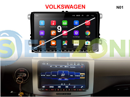 GPS Navigation ANDROID 11 με οθόνη 9 ιντσών για VW Passat Golf - N01