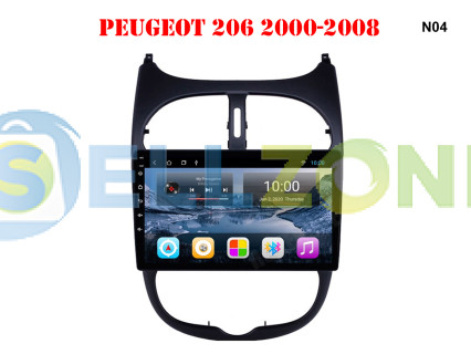 Πολυμέσα με οθόνη 9 ιντσών για Peugeot 206 2000-2008 - N04