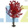 Τεχνητό κόκκινο δέντρο Ροδακινιά για διακόσμηση 1.5m - PL338 - Изображение 4