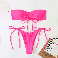 Γυναικείο Στράπλες Μπικίνι σε ροζ χρώμα - W0584-W0586 - Sellzone.bg Γυναικείο Στράπλες Μπικίνι σε ροζ χρώμα - W0584-W0586