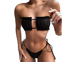 Μπικίνι μαγιό με εφέ push σε μαύρο χρώμα - W0701 - Sellzone.bg Μπικίνι μαγιό με εφέ push σε μαύρο χρώμα - W0701