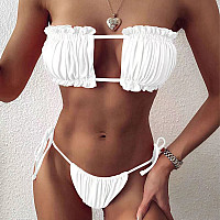 Μπικίνι μαγιό με εφέ push σε λευκό χρώμα - W0702 - Sellzone.bg Μπικίνι μαγιό με εφέ push σε λευκό χρώμα - W0702