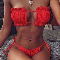 Μπικίνι μαγιό με push εφέ σε κόκκινο χρώμα - W0705 - Sellzone.bg Μπικίνι μαγιό με push εφέ σε κόκκινο χρώμα - W0705