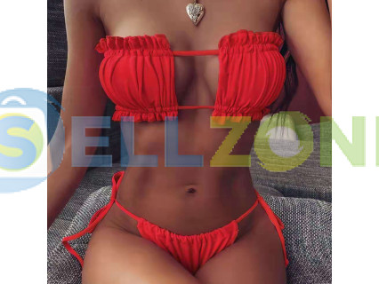 Μπικίνι μαγιό με push εφέ σε κόκκινο χρώμα - W0705