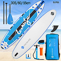 Φουσκωτή μπλε σανίδα Stand Up Paddle Board Techlife 10' – ZU701