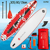 Φουσκωτή σανίδα Stand Up Paddle Board SUB κόκκινη Techlife 10' – ZU702 - Sellzone.bg Φουσκωτή σανίδα Stand Up Paddle Board SUB κόκκινη Techlife 10' – ZU702