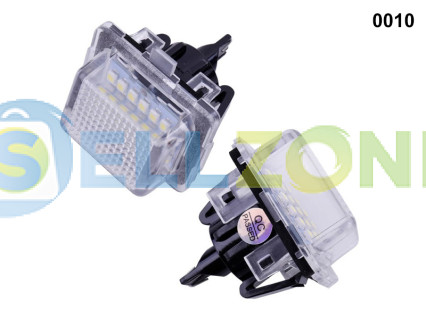 Ισχυρά φώτα LED πίσω πινακίδας Mercedes W204 - 6000K - 0010