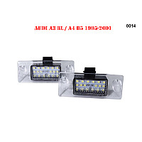 2τμχ LED Φώτα Πινακίδας εγγραφής για AUDI A3, A4 - 0014 - Sellzone.bg 2τμχ LED Φώτα Πινακίδας εγγραφής για AUDI A3, A4 - 0014