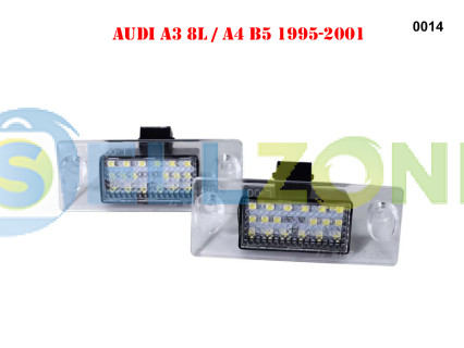 2τμχ LED Φώτα Πινακίδας εγγραφής για AUDI A3, A4 - 0014