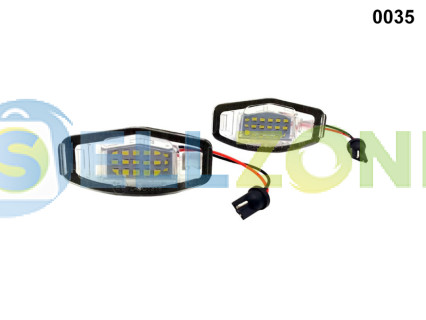 LED ισχυρά φώτα πινακίδας εγγραφής για Honda Civic - 0035