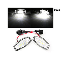 LED ισχυρά φώτα πινακίδας εγγραφής για Honda Civic Rear Number - 0036