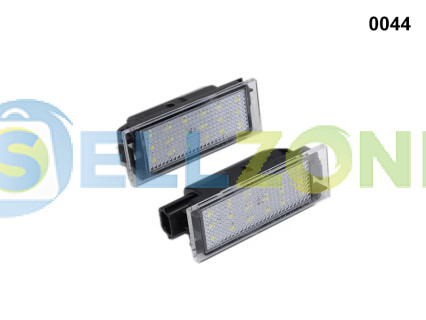 Σετ φώτα οροφής LED για την πίσω πινακίδα κυκλοφορίας για Renault Megane - 0044