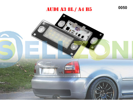 Φωτεινά φώτα LED για πίσω πινακίδες κυκλοφορίας για AUDI A3 A4 - 0050