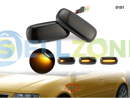 DYNAMIC LED Σετ Φλας Φτερού Φιμέ για Audi A2 A3 A4 A6 A8 TT - 0101