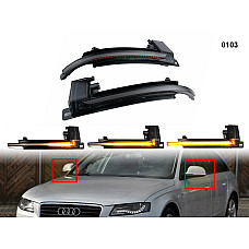 DYNAMIC LED Σετ Φλας ενδείξεων στροφής για καθρέφτες Audi A4 B8 A5 A6 - 0103 - Sellzone.bg DYNAMIC LED Σετ Φλας ενδείξεων στροφής για καθρέφτες Audi A4 B8 A5 A6 - 0103