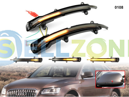 DYNAMIC LED Σετ Φλας ενδείξεων στροφής για καθρέφτες Audi Q5 Q7 - 0108