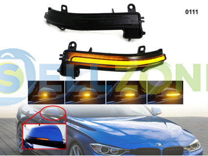 DYNAMIC LED Σετ Φλας ενδείξεων στροφής για καθρέφτες BMW 1 2 3 4 F20 F22 F30 - 0111