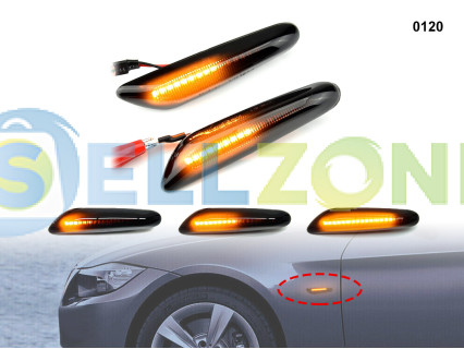 DYNAMIC LED Σετ Φλας Φτερού Φιμέ για BMW E46 E90 E60 E87 - 0120