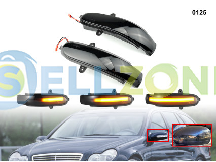 DYNAMIC LED Σετ Φλας ενδείξεων στροφής για καθρέφτες Mercedes C W203 CL - 0125