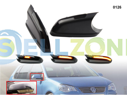 DYNAMIC LED Σετ Φλας ενδείξεων στροφής για καθρέφτες VW Polo Skoda Octavia - 0126