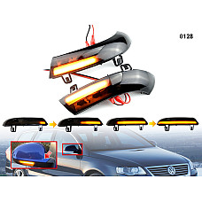 DYNAMIC LED Σετ Φλας ενδείξεων στροφής για καθρέφτες VW Golf 5 Passat 6 Jetta Sharan - 0128 - Sellzone.bg DYNAMIC LED Σετ Φλας ενδείξεων στροφής για καθρέφτες VW Golf 5 Passat 6 Jetta Sharan - 0128