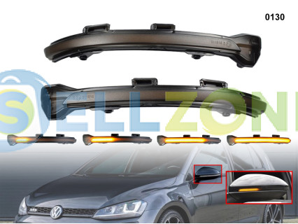 DYNAMIC LED Σετ Φλας ενδείξεων στροφής για καθρέφτες VW Golf 7 7.5 Touran - 0130