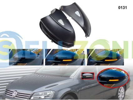DYNAMIC LED Σετ Φλας ενδείξεων στροφής για καθρέφτες VW Scirocco Passat 7 Jetta - 0131