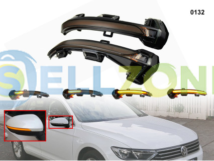 DYNAMIC LED Σετ Φλας ενδείξεων στροφής για καθρέφτες VW Passat 8 B8 Arteon - 0132