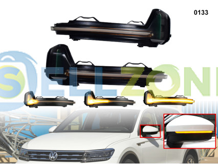 DYNAMIC LED Σετ Φλας ενδείξεων στροφής για καθρέφτες VW Tiguan Touareg - 0133