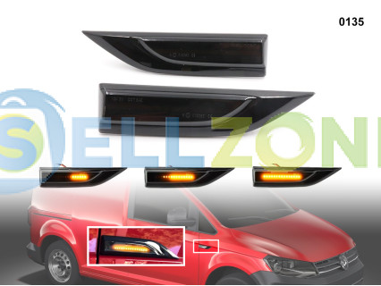 DYNAMIC LED Σετ Φλας Φτερού Φιμέ για VW Touran 2003-2009 - 0135