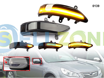 DYNAMIC LED Σετ Φλας ενδείξεων στροφής για καθρέφτες Subaru Outback Legacy Tribec - 0139