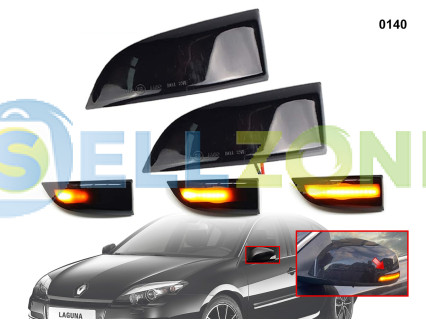 DYNAMIC LED Σετ Φλας ενδείξεων στροφής για καθρέφτες Renault Scenic Megane Laguna Fluence - 0140