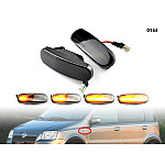 DYNAMIC LED Σετ Φλας Φτερού Φιμέ για Fiat Doblo Punto Panda Peugeot - 0144
