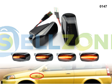DYNAMIC LED Σετ Φλας Φτερού Φιμέ για Honda Civic Accord CRV HRV - 0147
