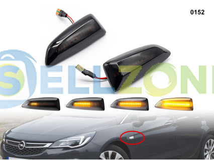 DYNAMIC LED Σετ Φλας Φτερού Φιμέ για το Opel Astra Zafira - 0152