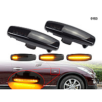 DYNAMIC LED Σετ Φλας Φτερού Φιμέ για Infiniti EX FX G M Q QX Nissan - 0153 - Sellzone.bg DYNAMIC LED Σετ Φλας Φτερού Φιμέ για Infiniti EX FX G M Q QX Nissan - 0153
