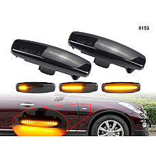 DYNAMIC LED Σετ Φλας Φτερού Φιμέ για Infiniti EX FX G M Q QX Nissan - 0153 - Sellzone.bg DYNAMIC LED Σετ Φλας Φτερού Φιμέ για Infiniti EX FX G M Q QX Nissan - 0153