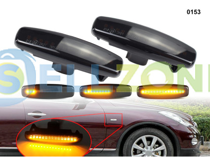 DYNAMIC LED Σετ Φλας Φτερού Φιμέ για Infiniti EX FX G M Q QX Nissan - 0153