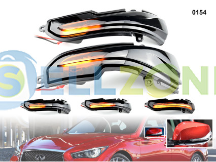 DYNAMIC LED Σετ Φλας ενδείξεων στροφής για καθρέφτες Infiniti Q30 Q50 Q60 Q70 QX70 - 0154