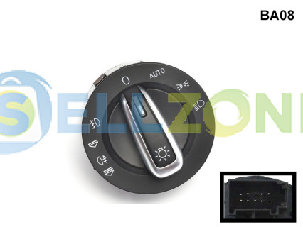 Διακόπτης προβολέων με αυτόματη λειτουργία για Audi A6 C6 S6 RS6 Q7 - BA08