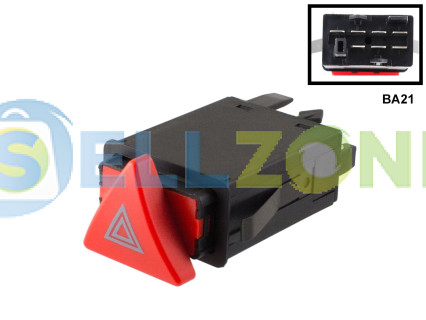 Κουμπί φωτός έκτακτης ανάγκης (ρελέ φώτα κινδύνου) 7 ακίδων για Audi A3 8L - BA21