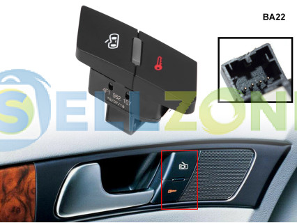Κουμπί πόρτας κεντρικού κλειδώματος για Audi A6 C6 - BA22