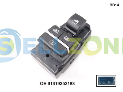 Διακόπτης ηλεκτρικού παραθύρου για πλευρά συνοδηγού BMW F01 F02 F06 F07 - BB14