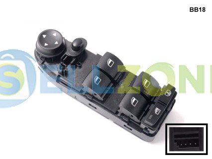 Κονσόλα κουμπιών ηλεκτρικών παραθύρων για BMW 5 E60 - BB18