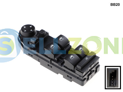 Κονσόλα ελέγχου για 4 ηλεκτρικά παράθυρα για BMW 5 E60 - BB20