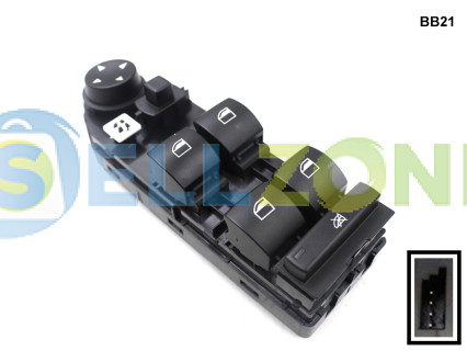 Κονσόλα κουμπιών ηλεκτρικών παραθύρων για BMW 5 E60 - BB21